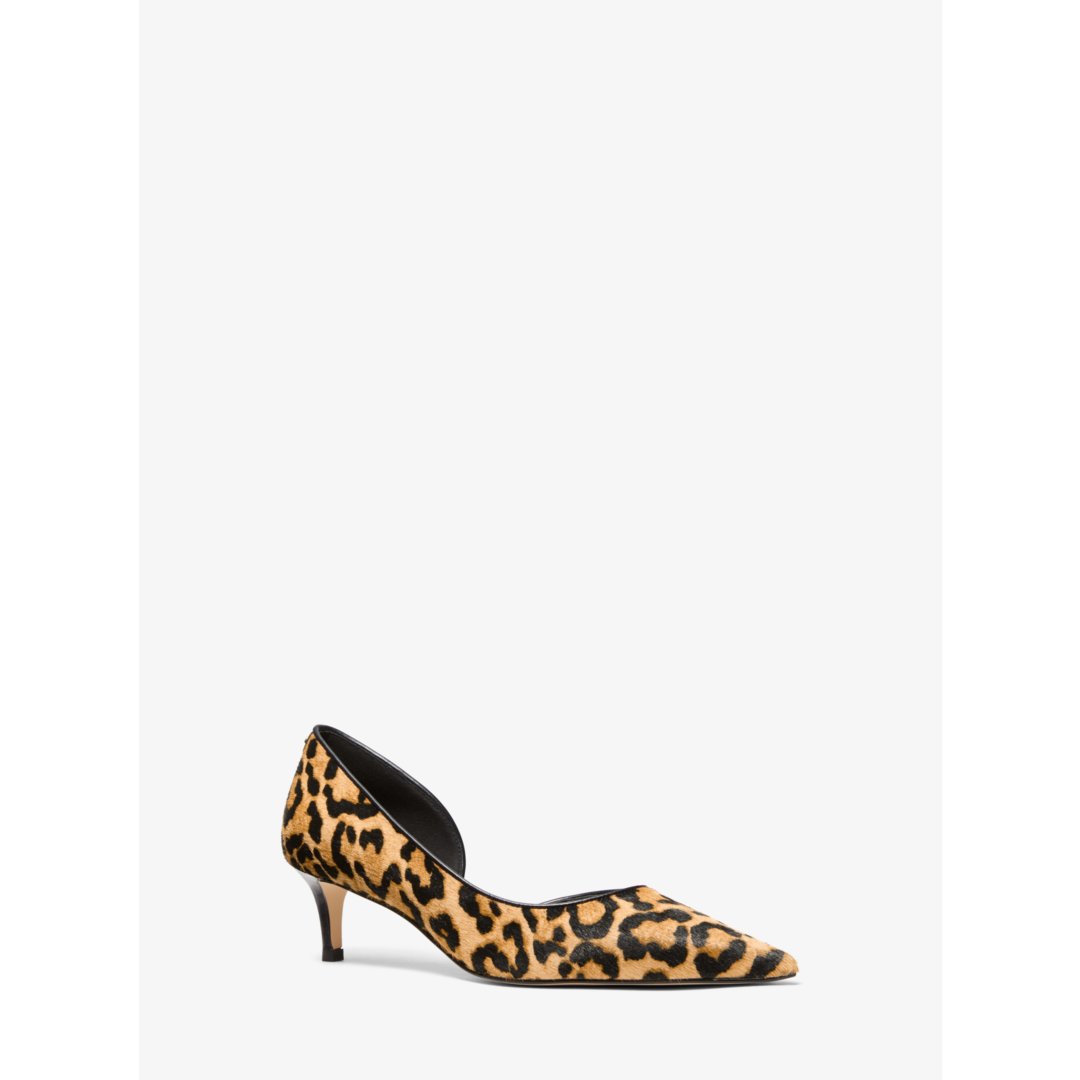 Michael Kors Elyse Leopard Print Calf Hair Pump