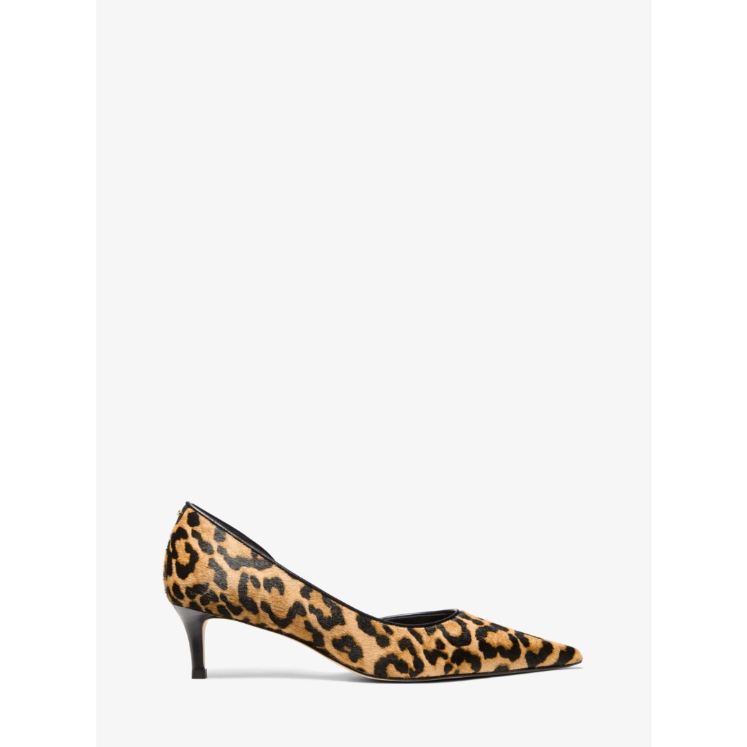 Michael Kors Elyse Leopard Print Calf Hair Pump