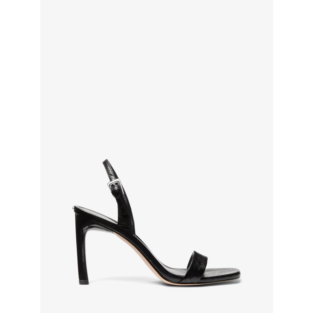 Michael Kors Kasia Crackled Leather Sandal