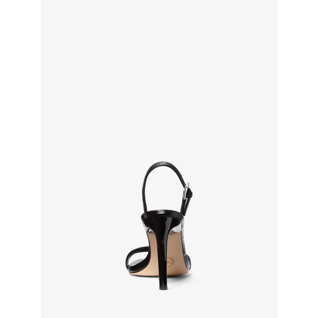 Michael Kors Kasia Crackled Leather Sandal