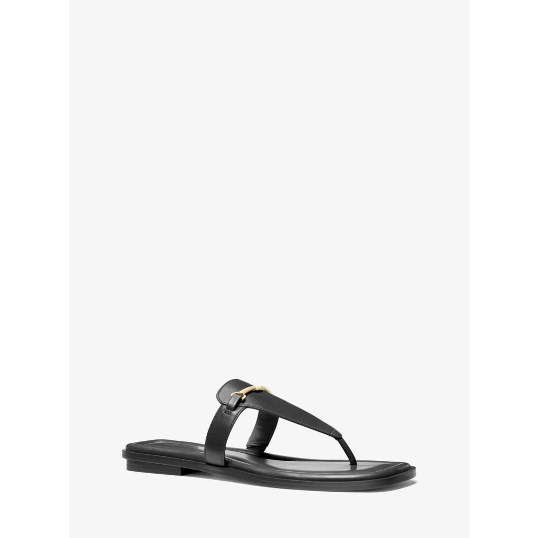 Michael Kors Lena Leather T-Strap Sandal