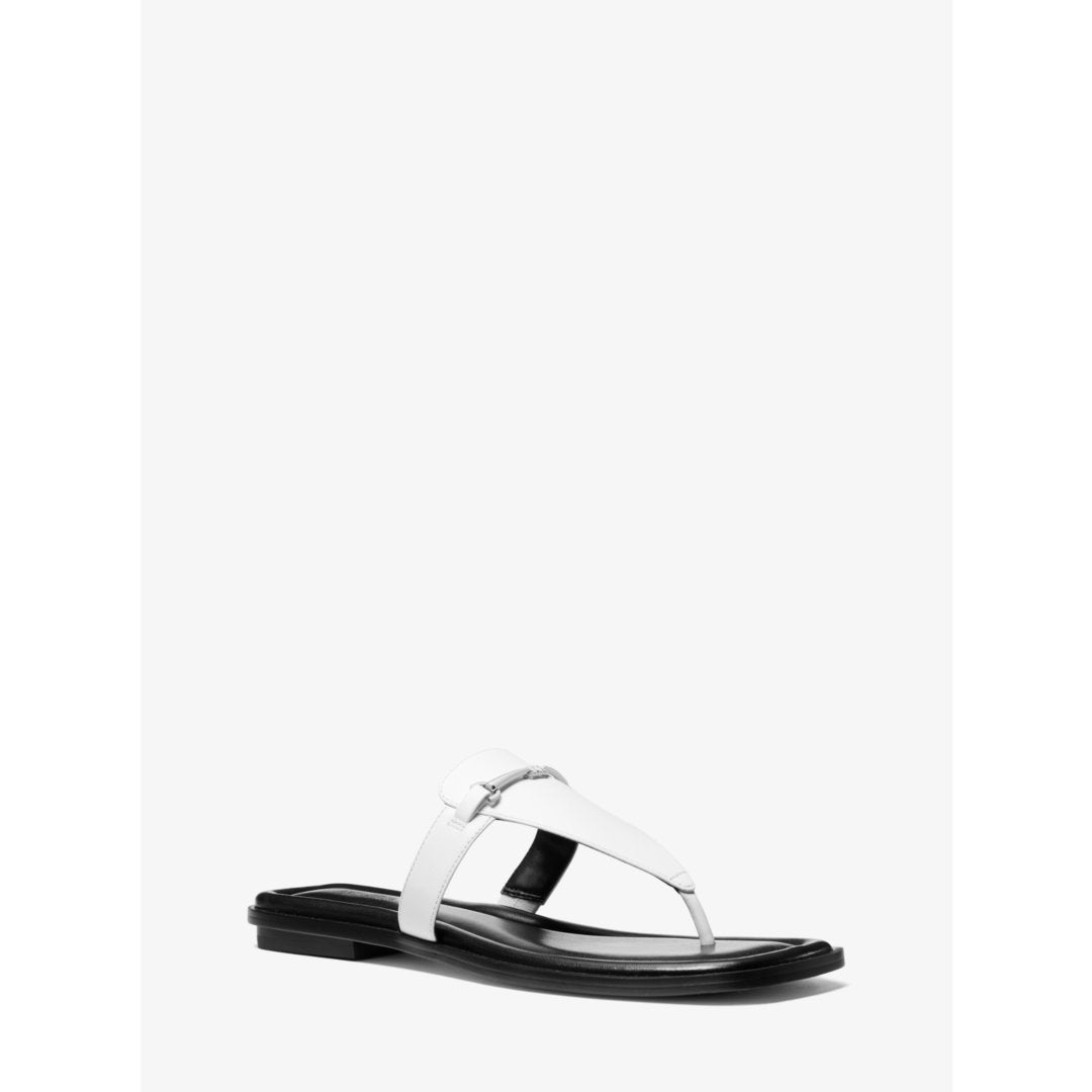 Michael Kors Lena Leather T-Strap Sandal