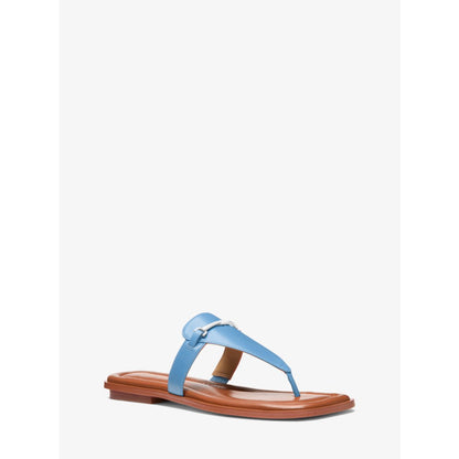 Michael Kors Lena Leather T-Strap Sandal