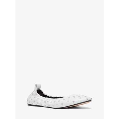 Michael Kors Amy Studded Leather Ballet Flat