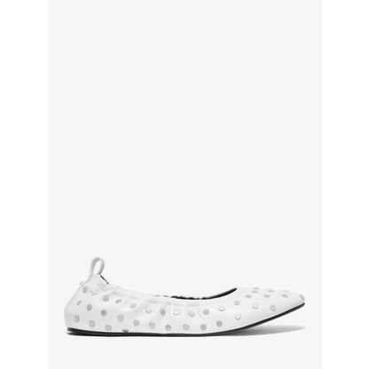 Michael Kors Amy Studded Leather Ballet Flat