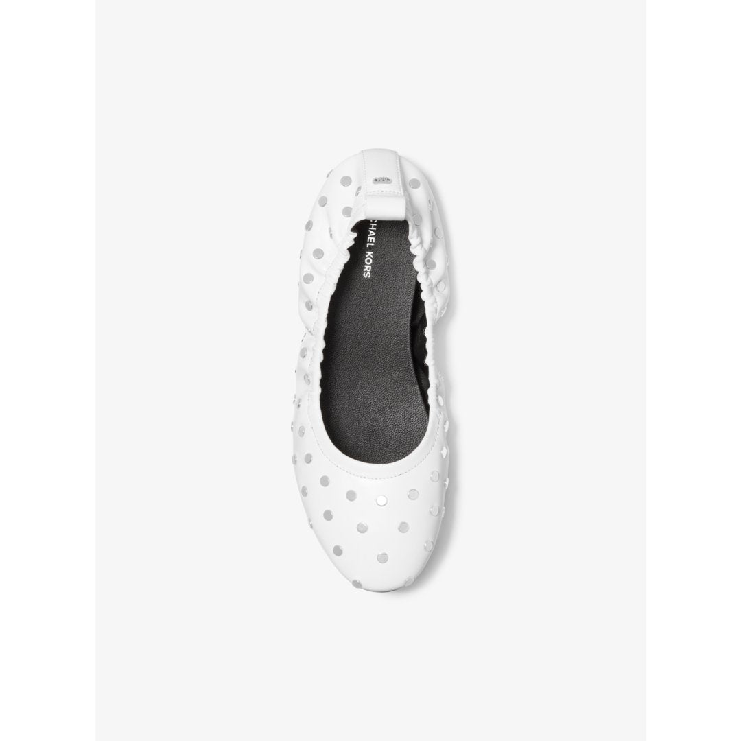 Michael Kors Amy Studded Leather Ballet Flat