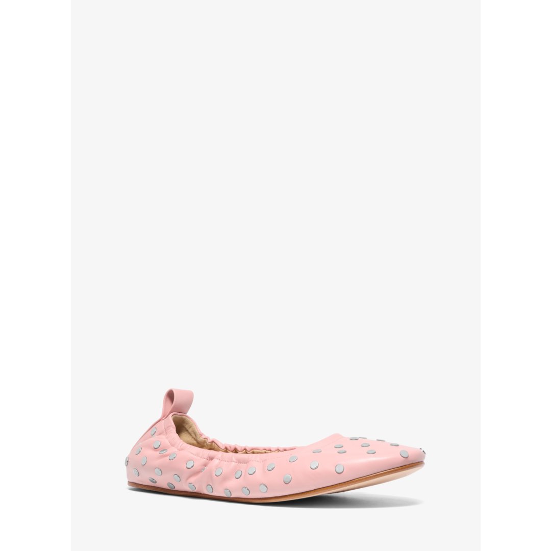 Michael Kors Amy Studded Leather Ballet Flat
