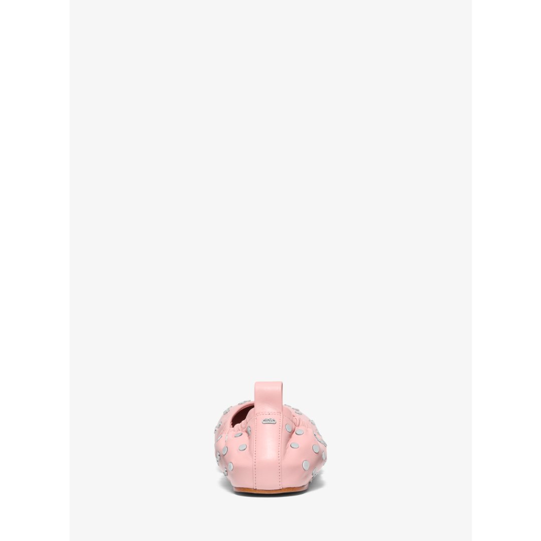 Michael Kors Amy Studded Leather Ballet Flat