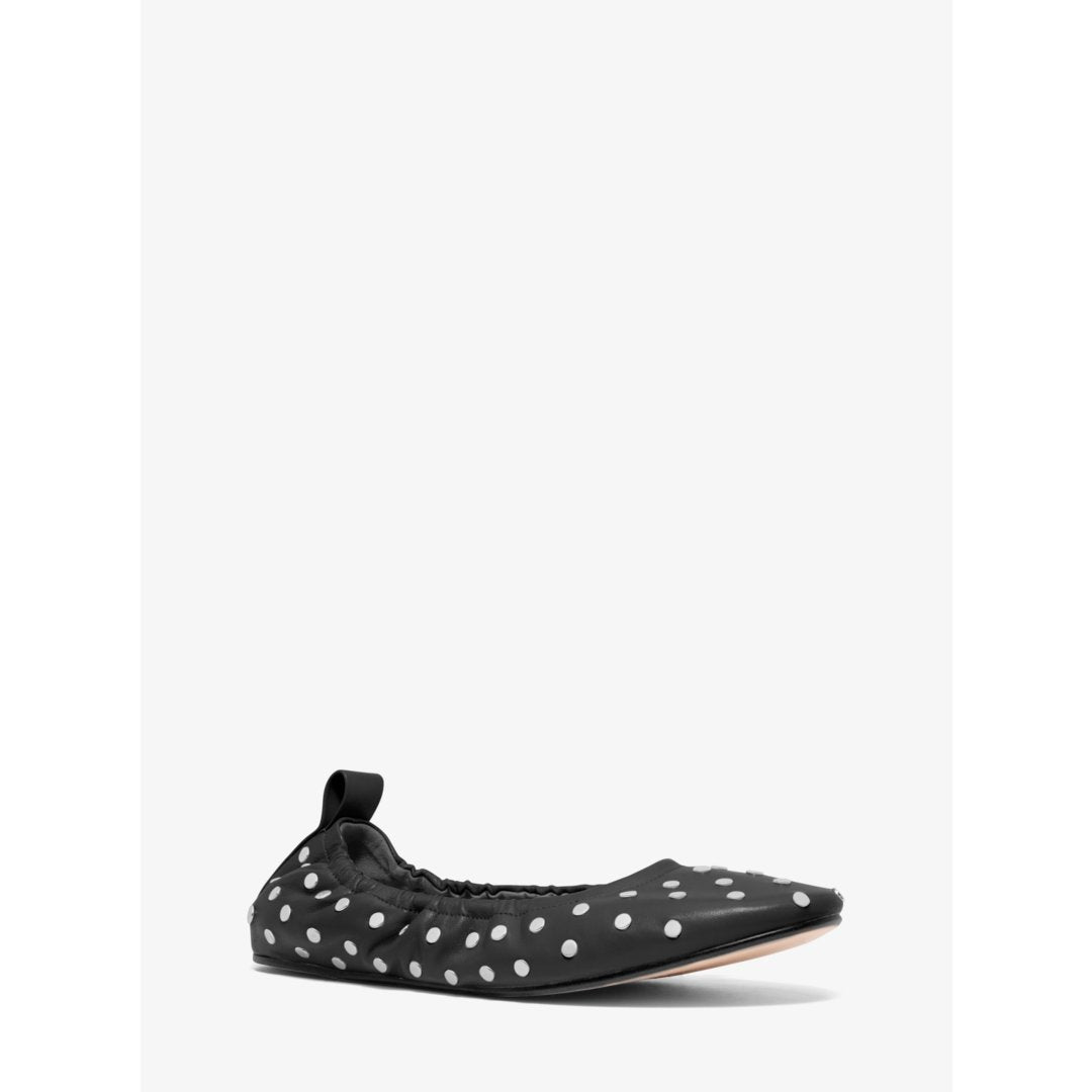 Michael Kors Amy Studded Leather Ballet Flat