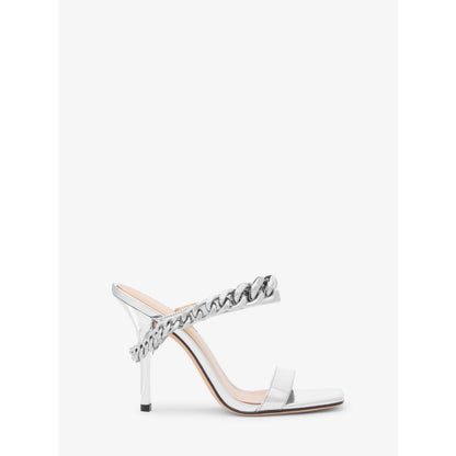 Michael Kors Bianca Embellished Metallic Leather Sandal