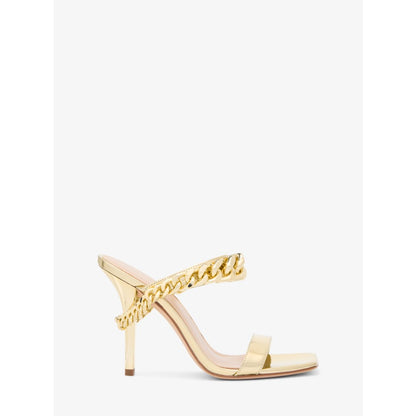 Michael Kors Bianca Embellished Metallic Leather Sandal