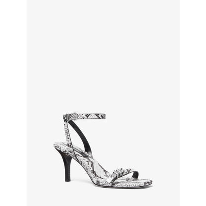 Michael Kors Darrington Snake Embossed Leather Sandal