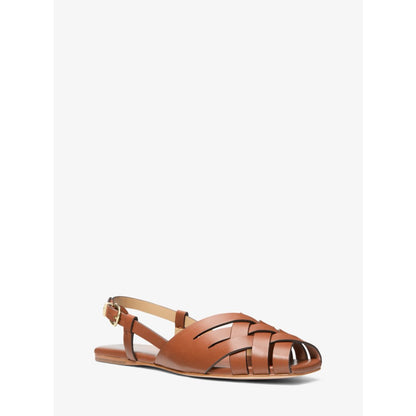 Michael Kors Irene Woven Leather Slingback Sandal