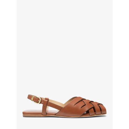 Michael Kors Irene Woven Leather Slingback Sandal