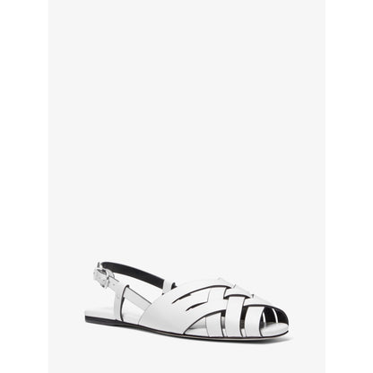 Michael Kors Irene Woven Leather Slingback Sandal