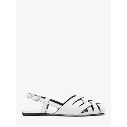 Michael Kors Irene Woven Leather Slingback Sandal