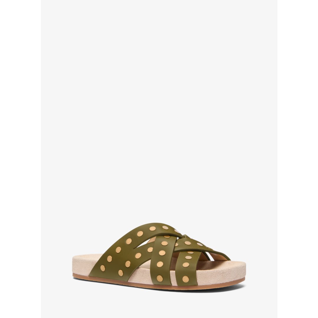 Michael Kors Irene Studded Leather Sandal