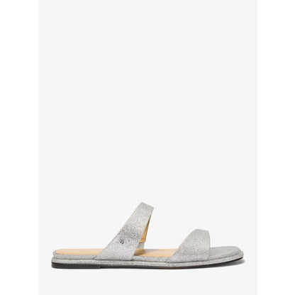 Michael Kors Jaida Glitter Embellished Leather Sandal