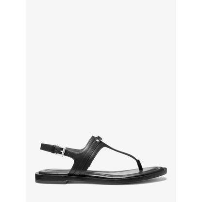 Michael Kors Mandy Leather T-Strap Sandal