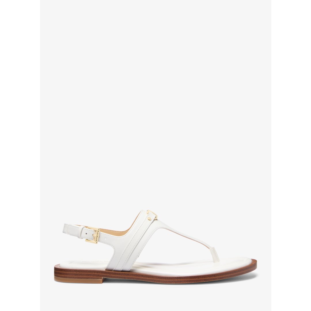 Michael Kors Mandy Leather T-Strap Sandal
