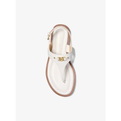 Michael Kors Mandy Leather T-Strap Sandal