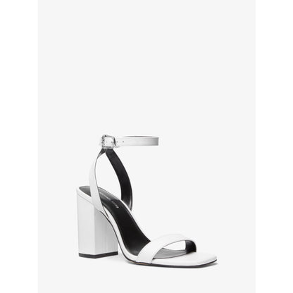 Michael Kors Merriam Leather Block Heel Sandal