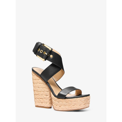 Michael Kors Rhoda Leather Platform Sandal