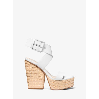 Michael Kors Rhoda Leather Platform Sandal