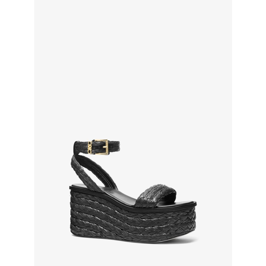Michael Kors Sandra Straw Platform Sandal