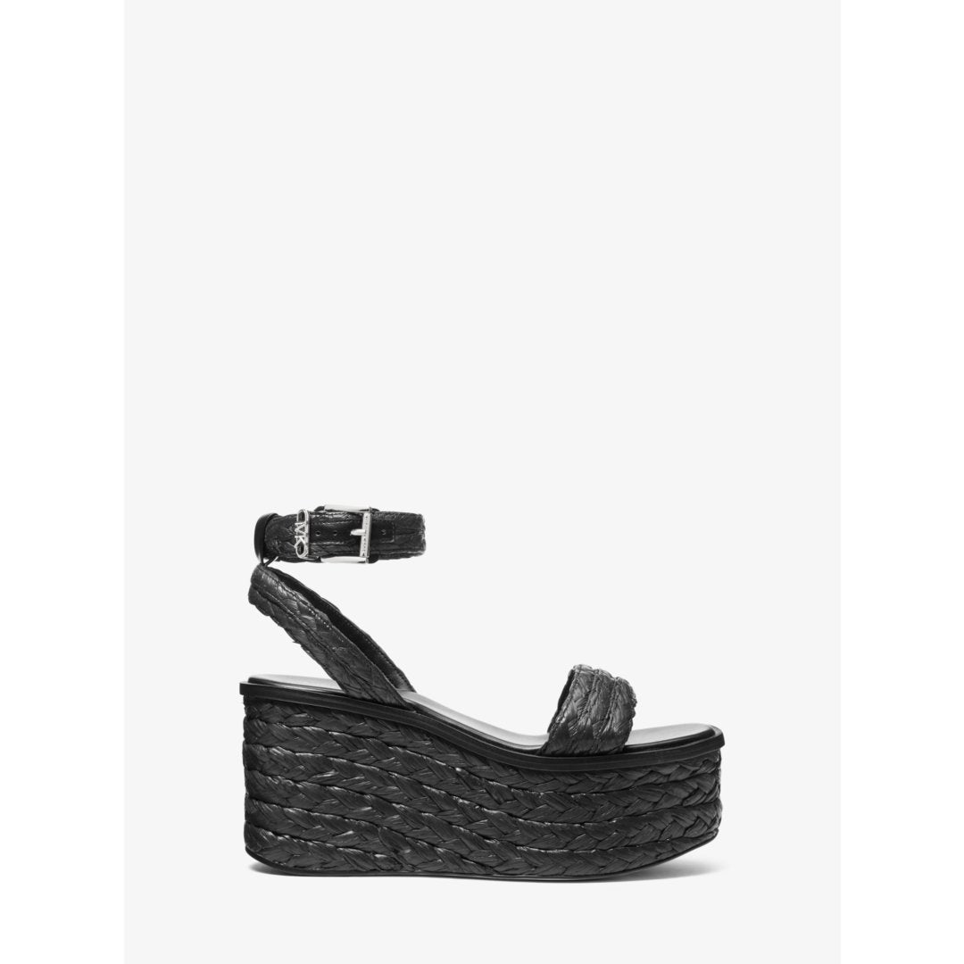 Michael Kors Sandra Straw Platform Sandal