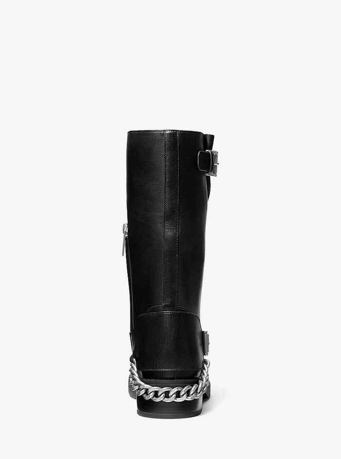Carts Core Machine Michael Kors Cayden Leather Boot BLACK India | Kicks Machine