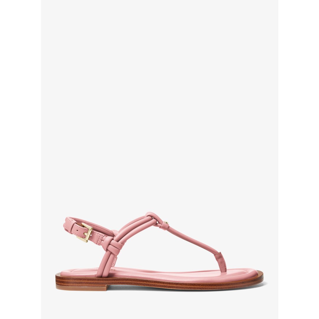 Michael Kors Astra Leather T-Strap Sandal
