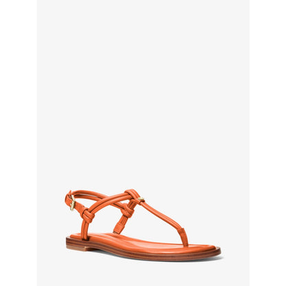 Michael Kors Astra Leather T-Strap Sandal