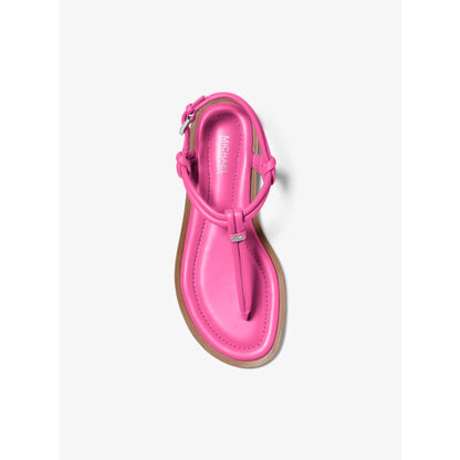 Michael Kors Astra Leather T-Strap Sandal