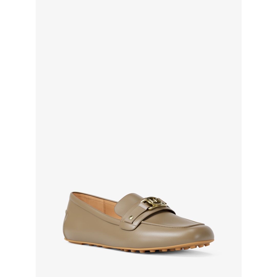 Michael Kors Mandy Leather Moccasin Loafer