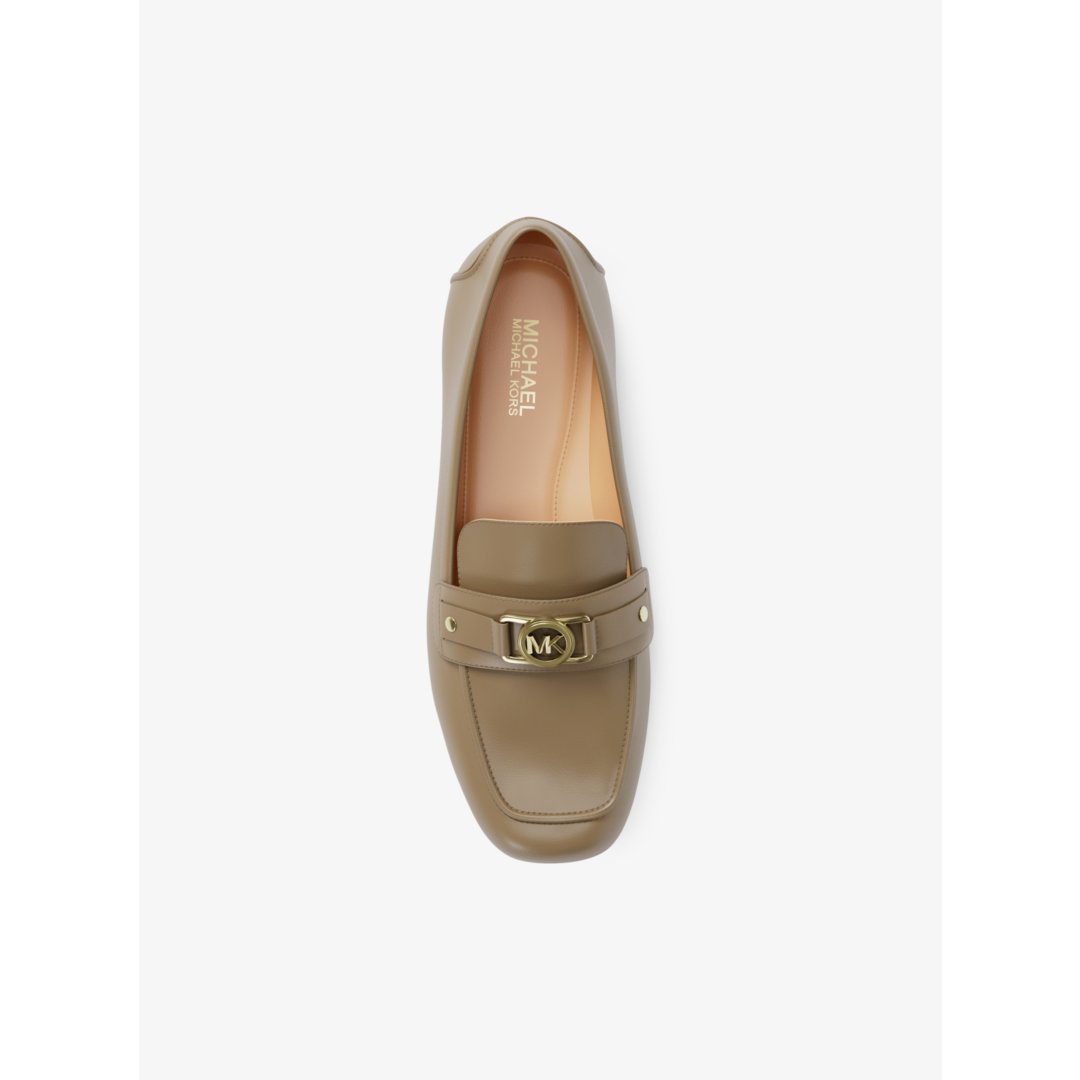 Michael Kors Mandy Leather Moccasin Loafer