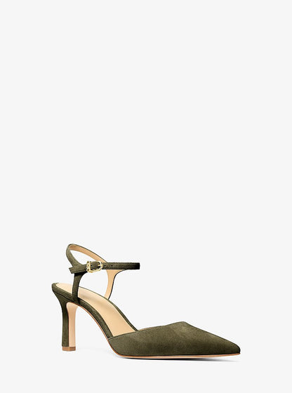 Michael Kors Amara Suede Slingback Pump LODEN