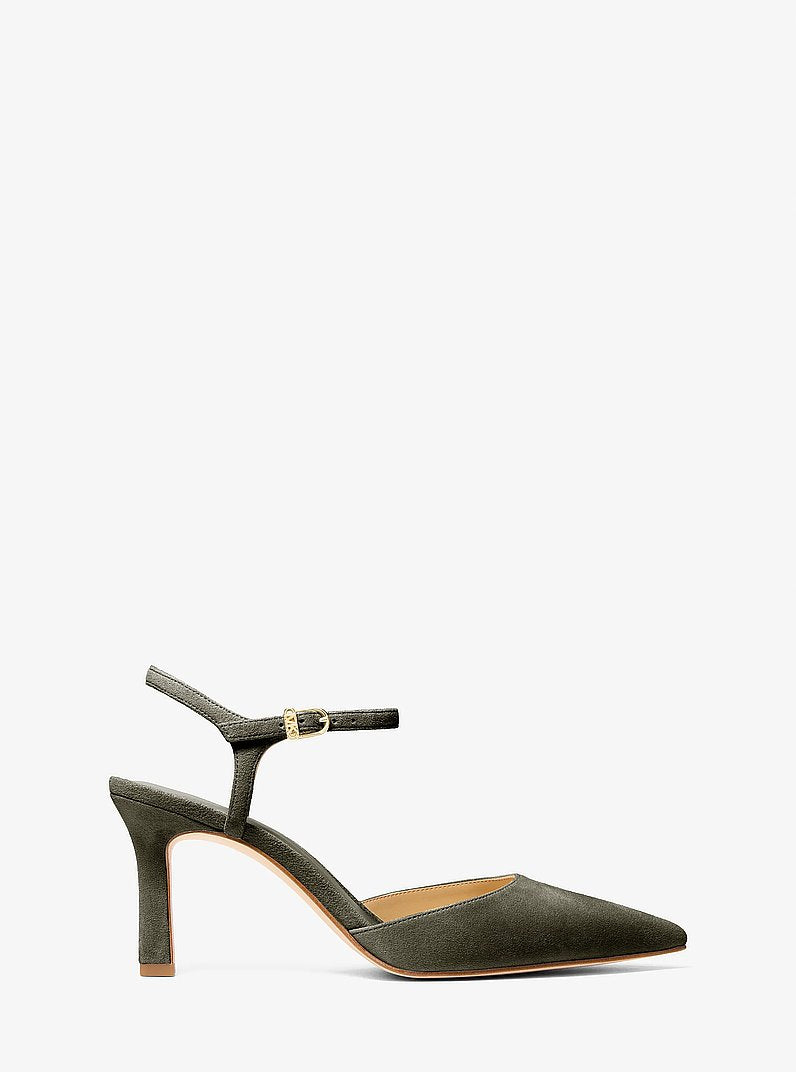 Michael Kors Amara Suede Slingback Pump LODEN