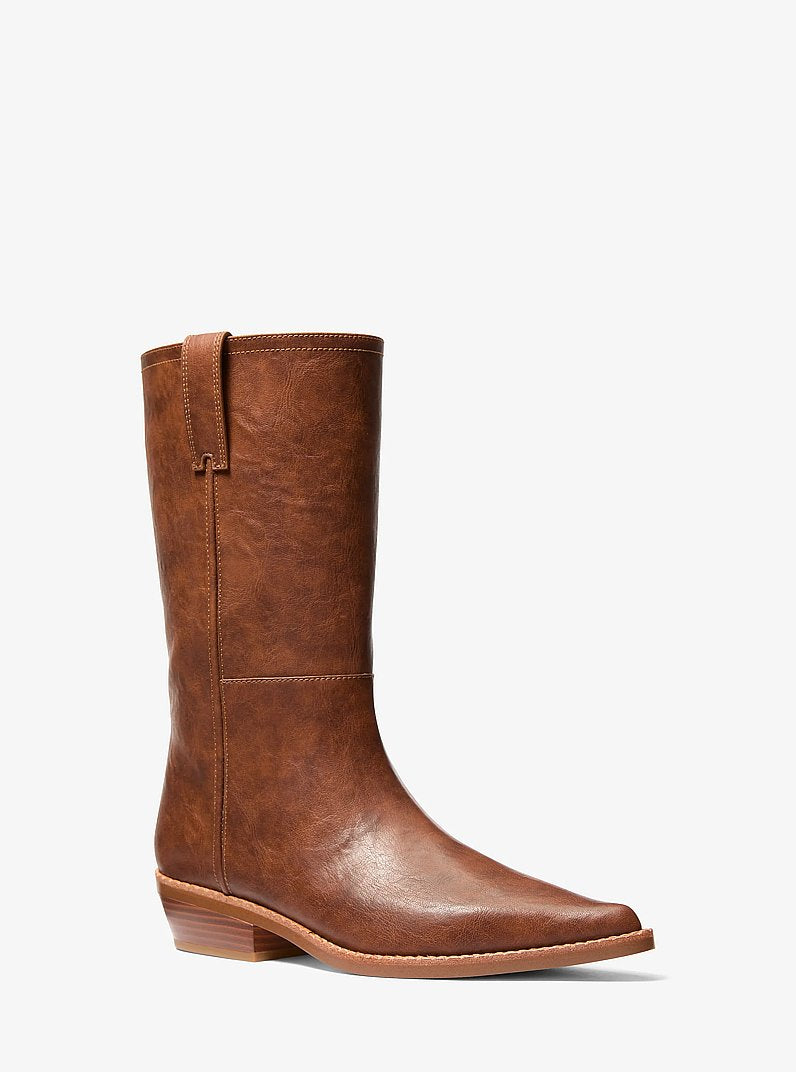 Michael Kors Farren Distressed Boot VINTAGE TAN
