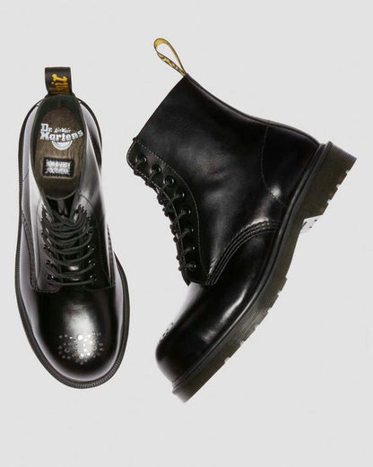 Analine Leather Steel Toe Boots - Black Analine - Mens