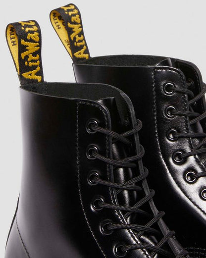 Analine Leather Steel Toe Boots - Black Analine - Mens