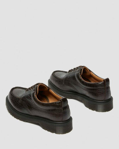 Dr. Martens Lowell Crocodile Dark Brown - Womens