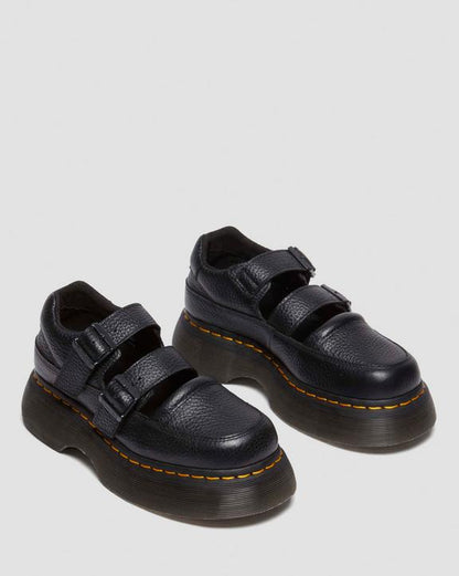 Dr Martens Buzz - Black Milled Nappa
