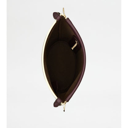 Tods Magenta Bag Bucket Bag In Leather Mini Burgundy