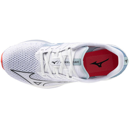 Mizuno Women's Wave Rebellion Flash 2 Running Shoe White Black
