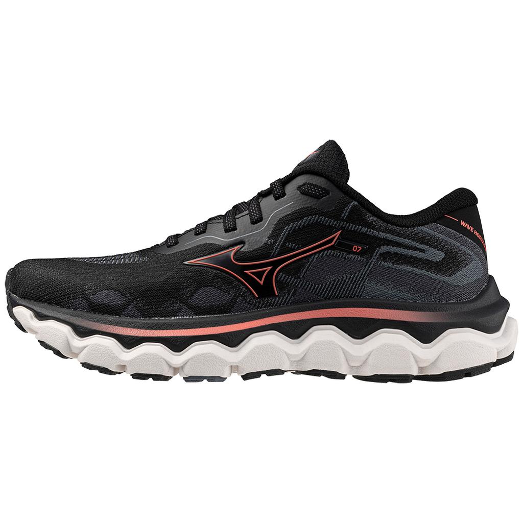 Mizuno Women's Wave Horizon 7 D Running Shoe Black Dubarry