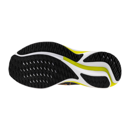 Mizuno Women's Wave Rider 28 Running Shoe Black Evening Primrose