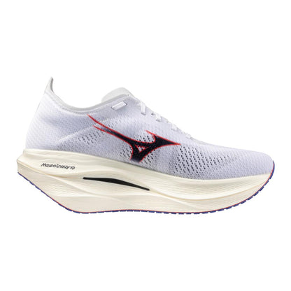 Mizuno Unisex Wave Rebellion Pro 3 Running Shoe White Baritone Blue