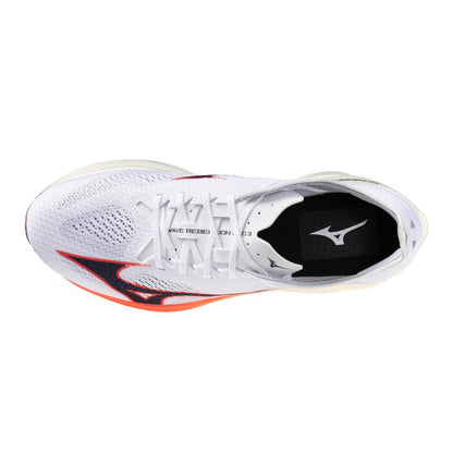 Mizuno Unisex Wave Rebellion Pro 3 Running Shoe White Baritone Blue