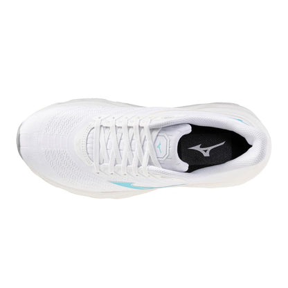 Mizuno Women's Wave Horizon 8 Running Shoe White Tanager Turquoise